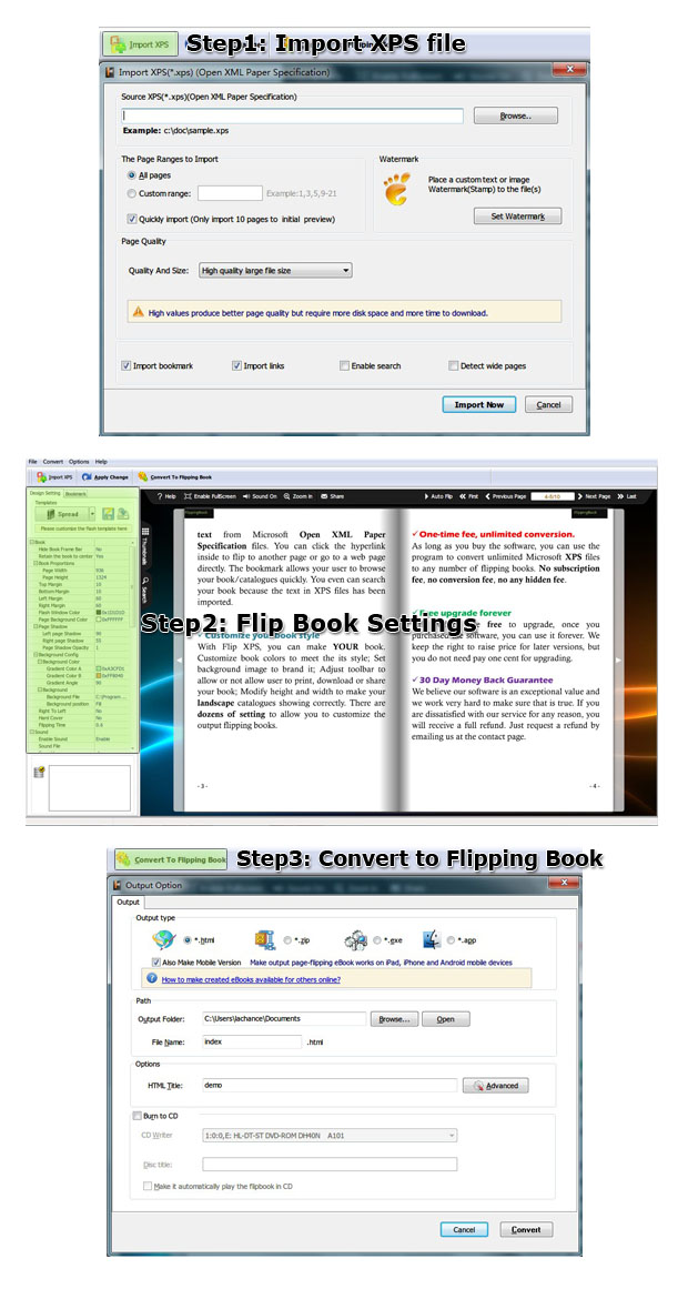 Flipping Book Features: